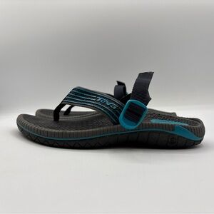 Teva Bomber Flip Flops Mens Size 5 Black/Blue Slip On Thong Slides Sandals Beach